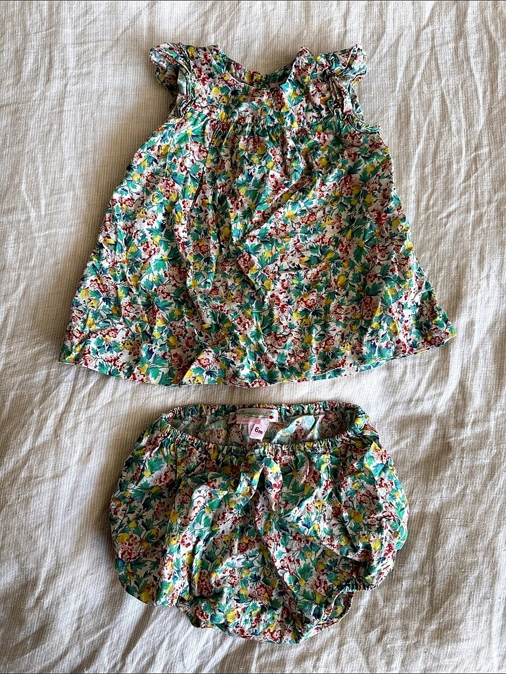 Bonpoint Floral Matching Set Baby 6M